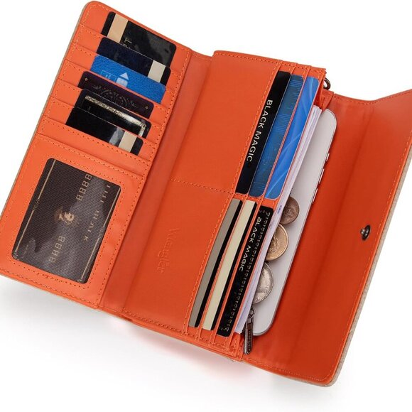 Chic X Wrangler Wallet for Women - Vegan Leather Phone Wristlet & Coin Purse - Picture 3 of 6